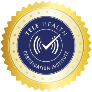 Badge of certification from Telehealth Certification Institute